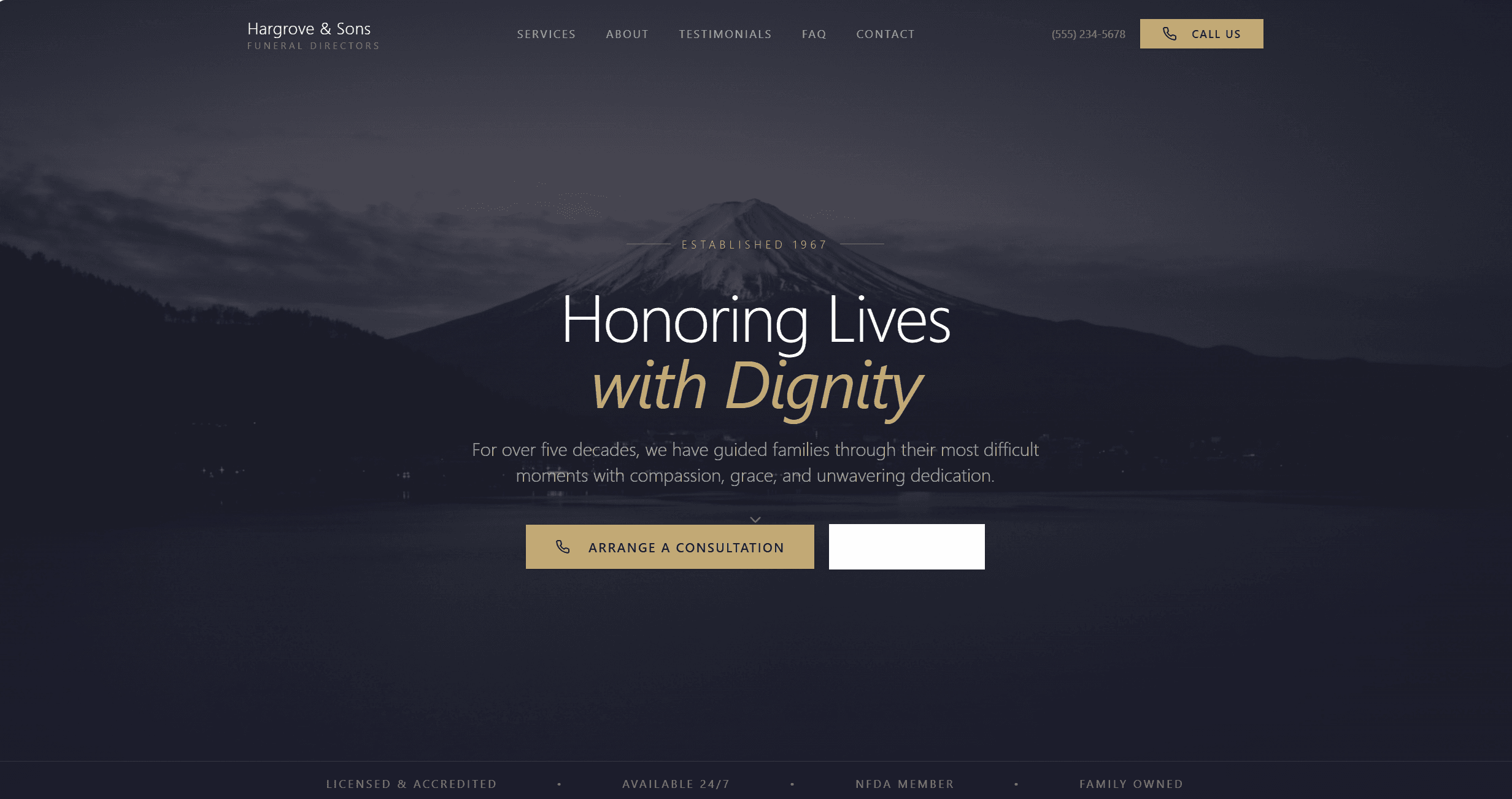 Funeral Directors Website