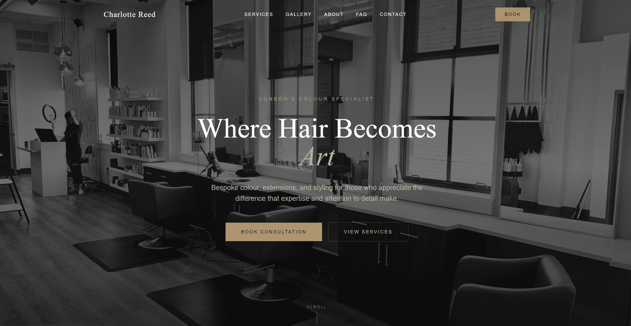 Luxury Hair Salon Website