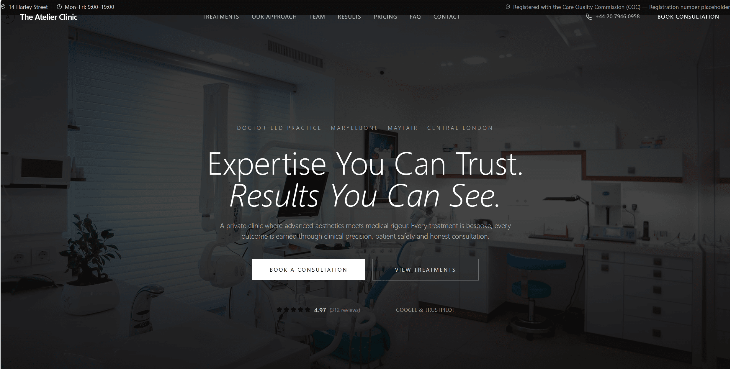 Aesthetic Clinic Landing Page