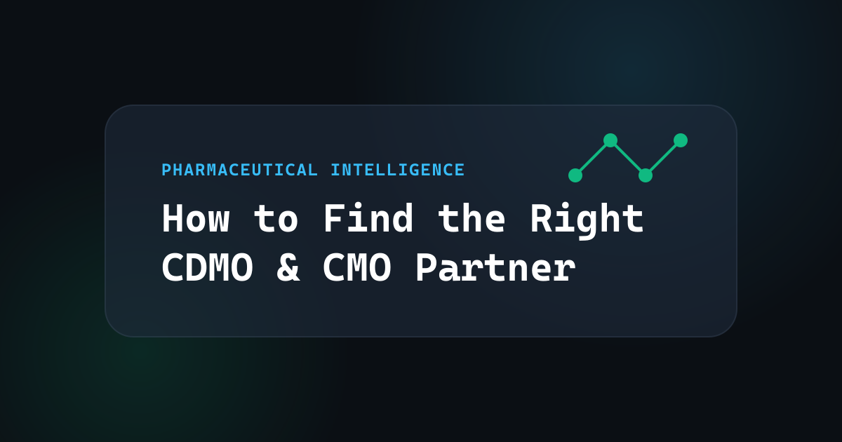 How to Find the Right Pharmaceutical CDMO, CMO, or Manufacturing Partner in 2026