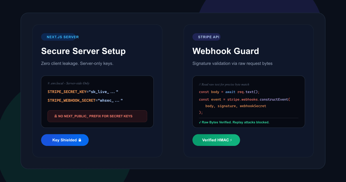 How to Securely Integrate Stripe Subscriptions in a Next.js App (2026 Guide)