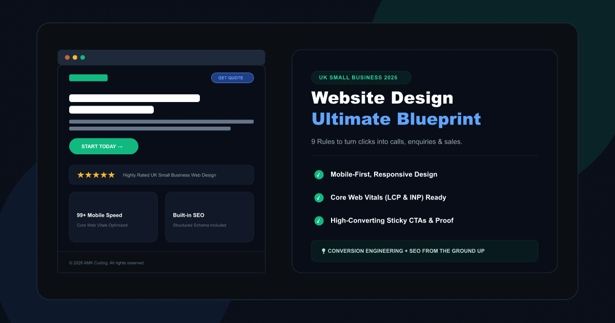 Website Design for UK Small Businesses: The Complete 2026 Guide