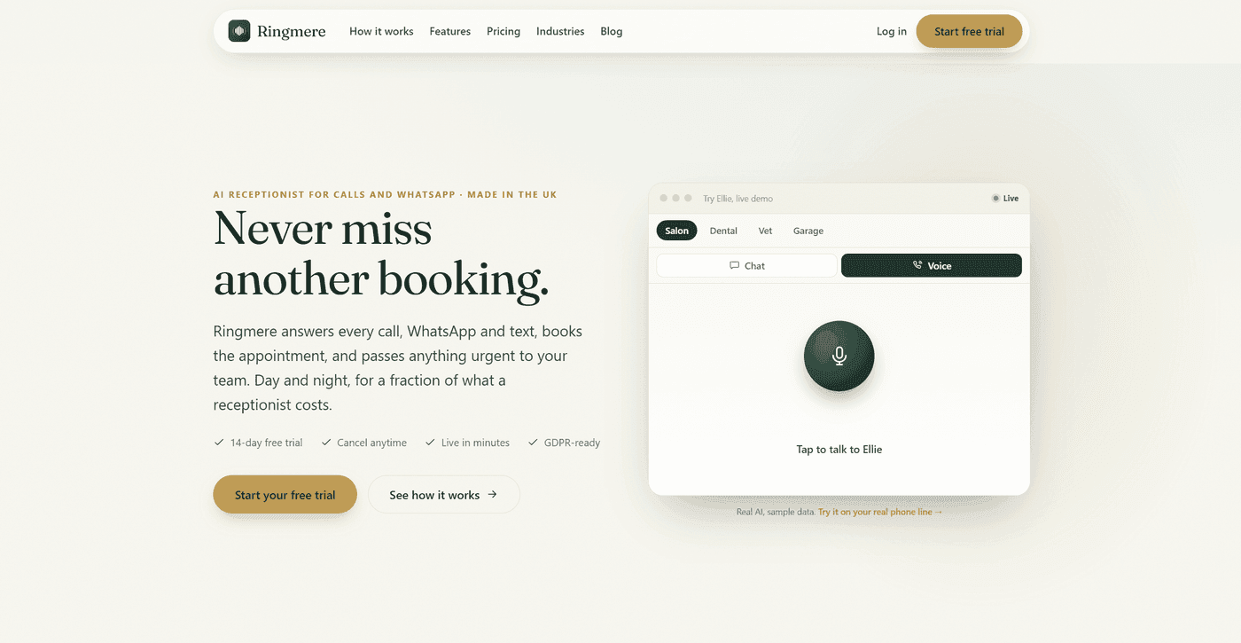 Ringmere.com Preview